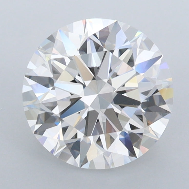 2.15 Carat Round Shaped, Ideal Cut, D Color, FL Clarity, IGI Certified Lab Grown Diamond