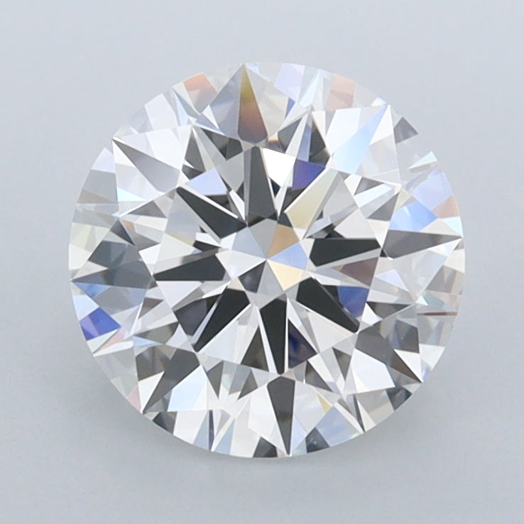 1.74 Carat Round Shaped, Ideal Cut, D Color, FL Clarity, IGI Certified Lab Grown Diamond