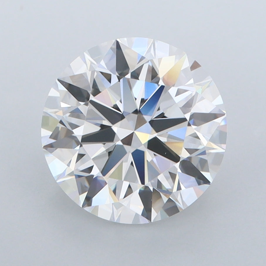 2.66 Carat Round Shaped, Ideal Cut, E Color, FL Clarity, IGI Certified Lab Grown Diamond