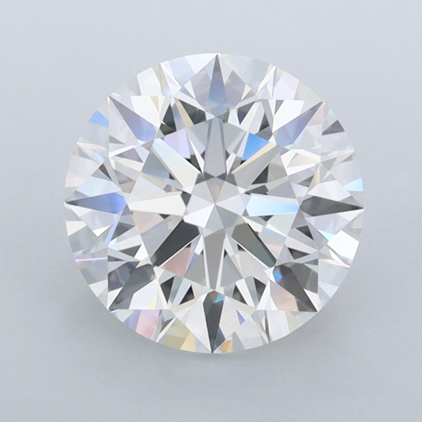 2.44 Carat Round Shaped, Ideal Cut, D Color, VVS1 Clarity, IGI Certified Lab Grown Diamond