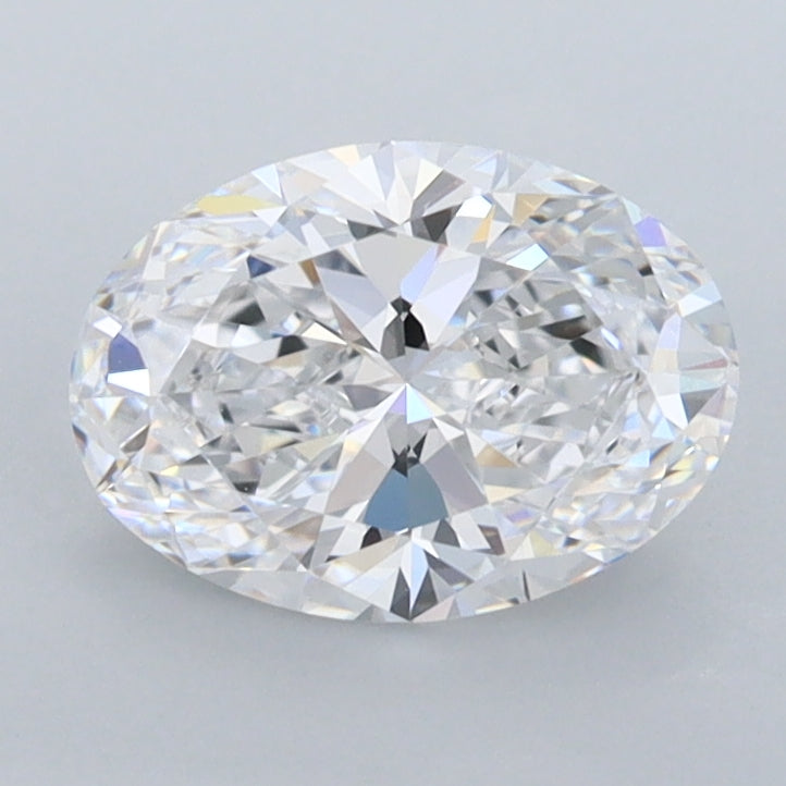 1.29 Carat Oval Shaped, Ideal Cut, D Color, FL Clarity, IGI Certified Lab Grown Diamond