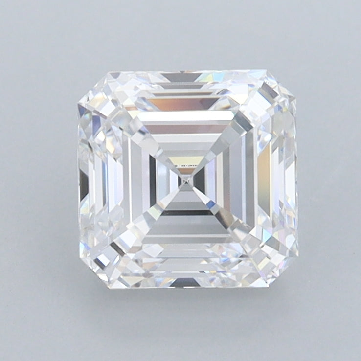 1.44 Carat Asscher Shaped, Ideal Cut, D Color, FL Clarity, IGI Certified Lab Grown Diamond