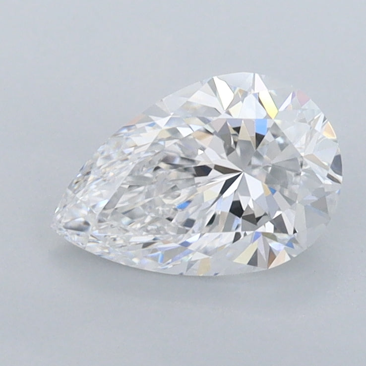 1.03 Carat Pear Shaped, Excellent Cut, D Color, IF Clarity, IGI Certified Lab Grown Diamond