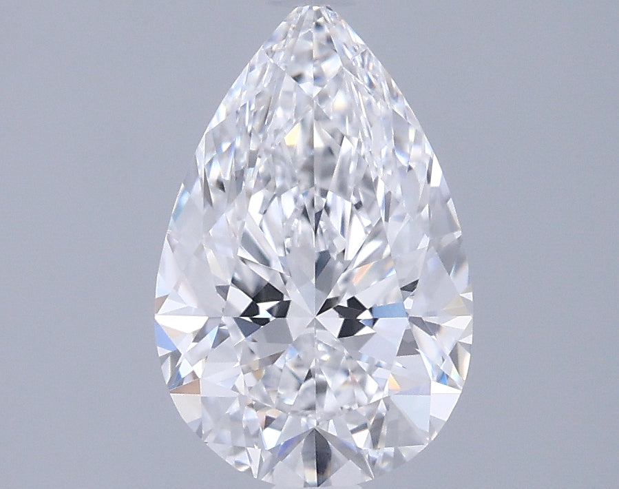 1.40 Carat Pear Shaped, Ideal Cut, D Color, VVS1 Clarity, IGI Certified Lab Grown Diamond