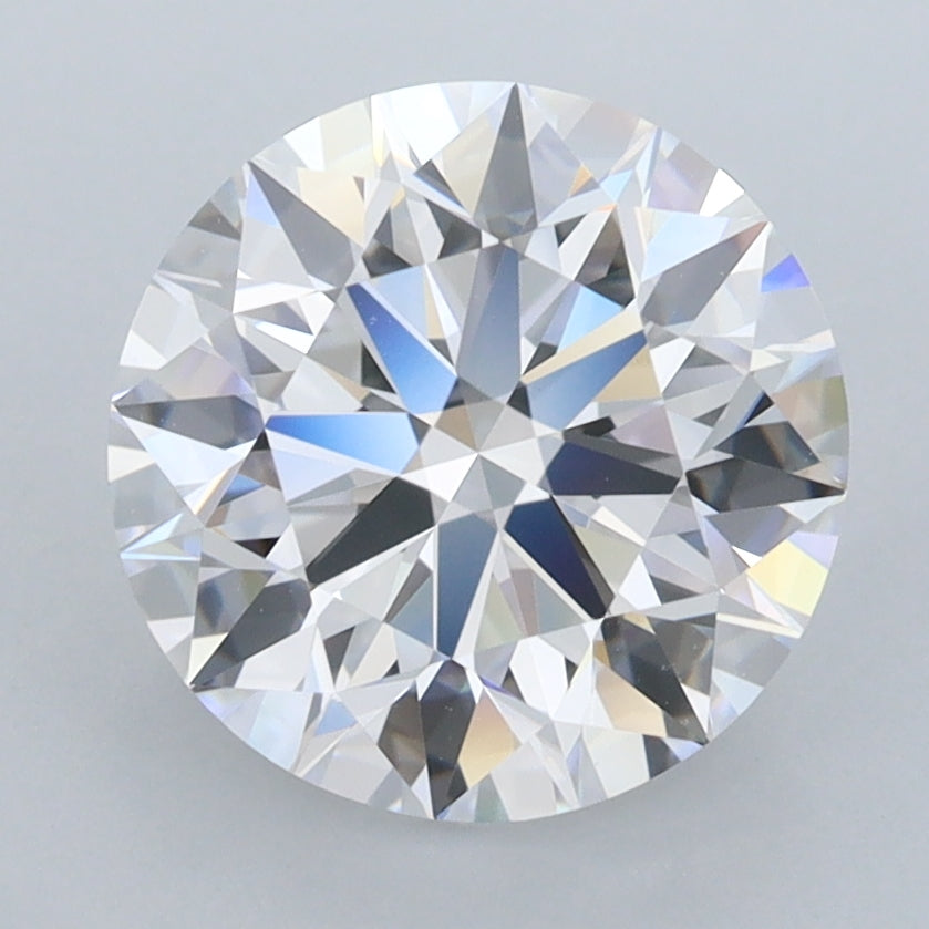 3.20 Carat Round Shaped, Ideal Cut, D Color, FL Clarity, IGI Certified Lab Grown Diamond