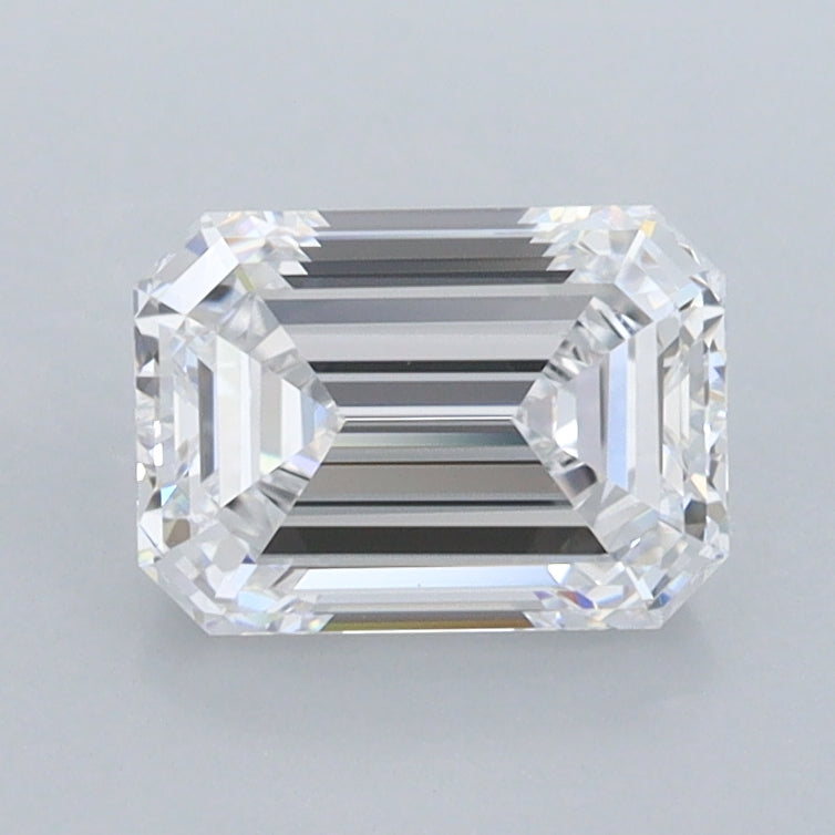 1.38 Carat Emerald Shaped, Ideal Cut, D Color, VVS1 Clarity, IGI Certified Lab Grown Diamond