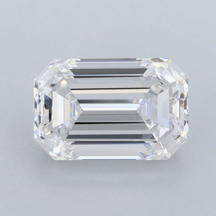 1.00 Carat Emerald Shaped, Ideal Cut, D Color, FL Clarity, IGI Certified Lab Grown Diamond