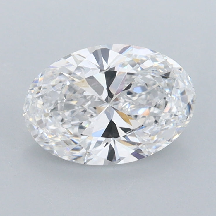 1.04 Carat Oval Shaped, Ideal Cut, D Color, FL Clarity, IGI Certified Lab Grown Diamond