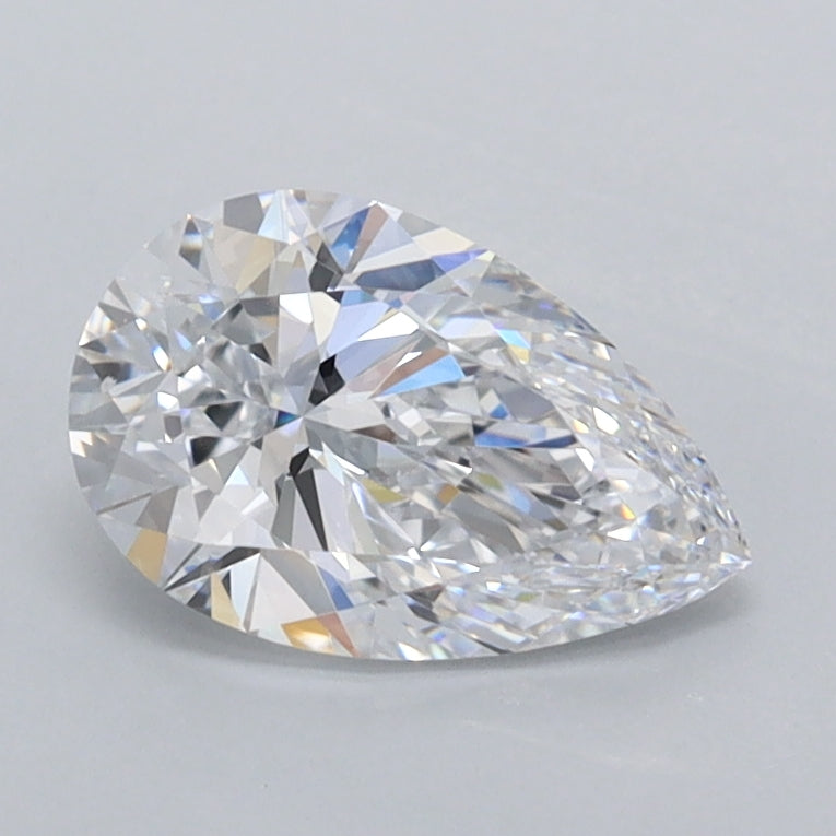 1.03 Carat Pear Shaped, Ideal Cut, D Color, VVS1 Clarity, IGI Certified Lab Grown Diamond