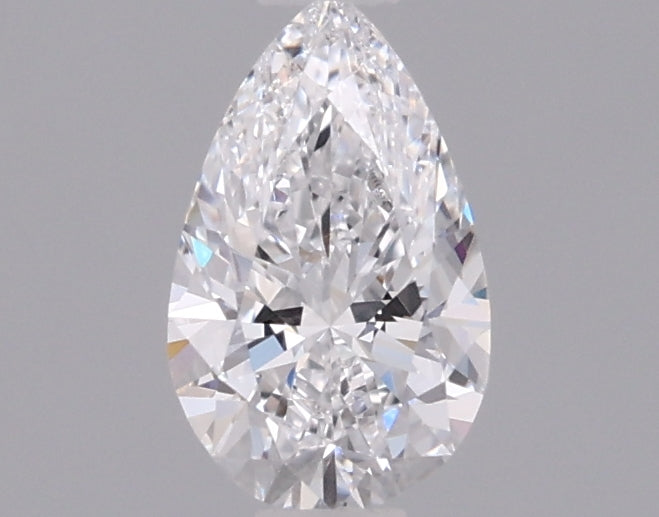 0.49 Carat Pear Shaped, Excellent Cut, D Color, IF Clarity, IGI Certified Lab Grown Diamond
