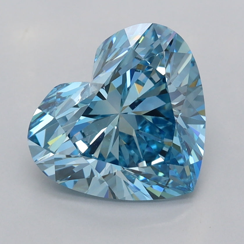 2.00 Carat Heart Shaped, Ideal Cut, VVS1 Clarity, IGI Certified Lab Grown Diamond