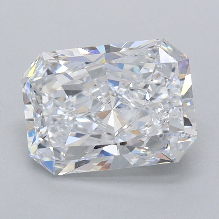 1.50 Carat Radiant Shaped, Ideal Cut, D Color, FL Clarity, IGI Certified Lab Grown Diamond