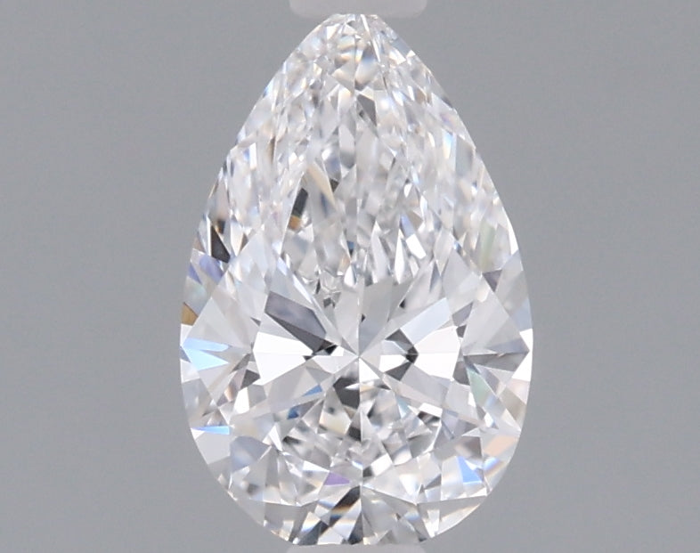 0.74 Carat Pear Shaped, Ideal Cut, D Color, VVS2 Clarity, IGI Certified Lab Grown Diamond