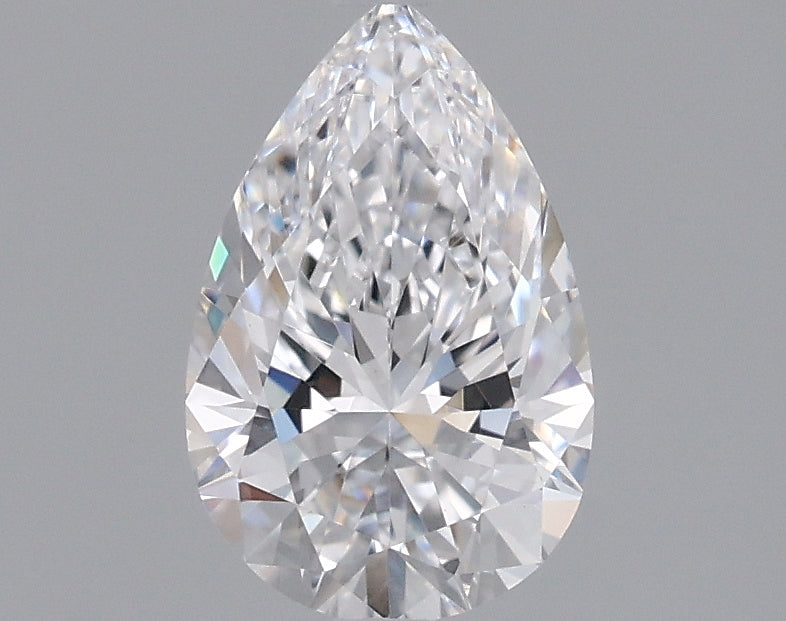 1.00 Carat Pear Shaped, Ideal Cut, D Color, VVS2 Clarity, IGI Certified Lab Grown Diamond