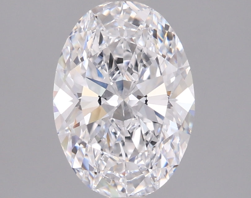 1.54 Carat Oval Shaped, Ideal Cut, D Color, VVS2 Clarity, IGI Certified Lab Grown Diamond