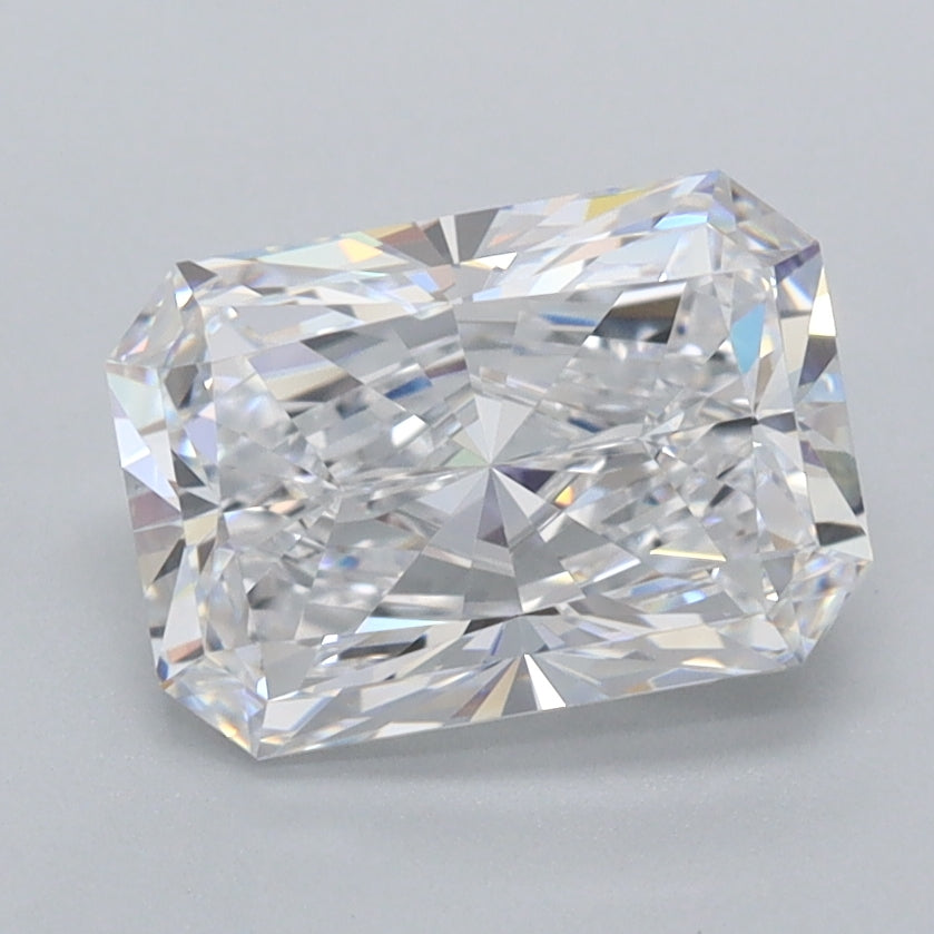 2.06 Carat Radiant Shaped, Excellent Cut, D Color, VVS2 Clarity, IGI Certified Lab Grown Diamond