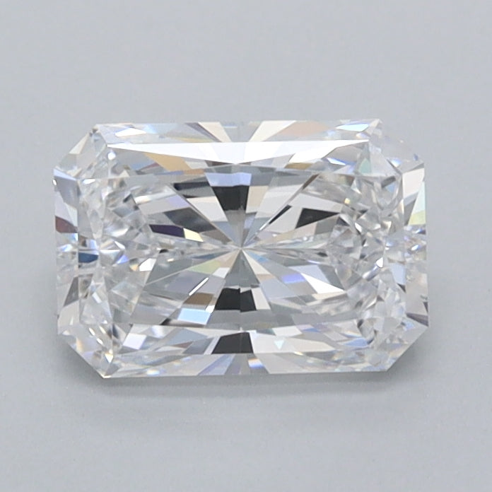0.99 Carat Radiant Shaped, Ideal Cut, D Color, VVS2 Clarity, IGI Certified Lab Grown Diamond