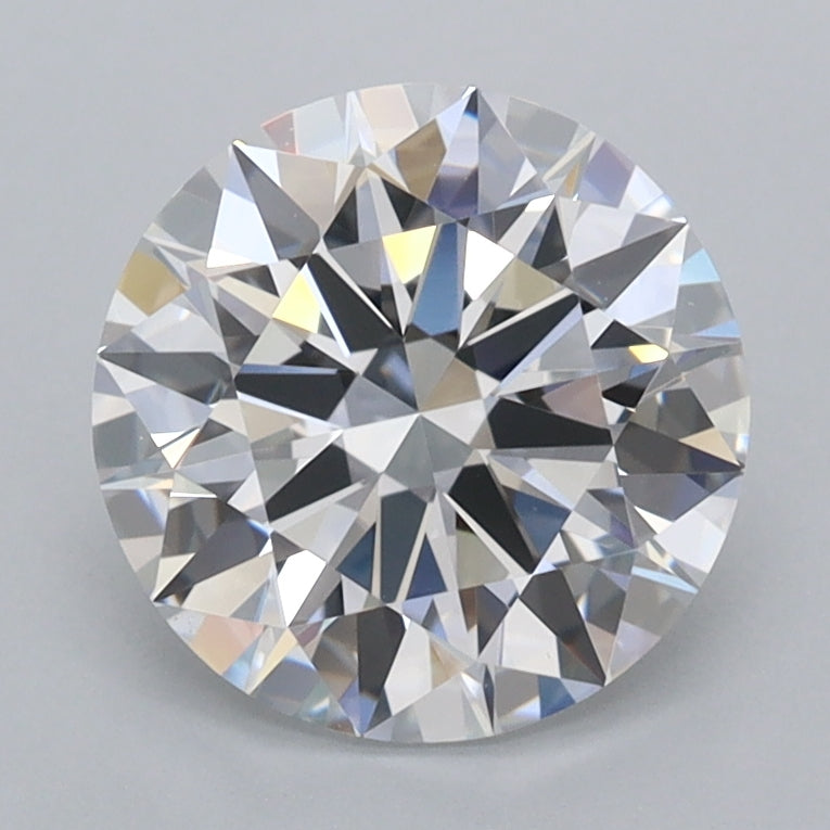 2.05 Carat Round Shaped, Ideal Cut, D Color, VVS2 Clarity, IGI Certified Lab Grown Diamond