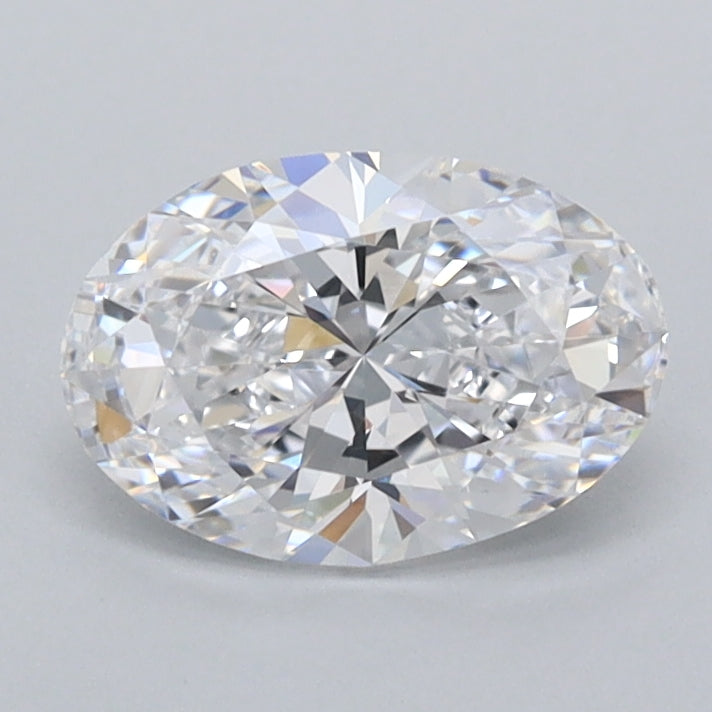 1.06 Carat Oval Shaped, Excellent Cut, D Color, FL Clarity, IGI Certified Lab Grown Diamond
