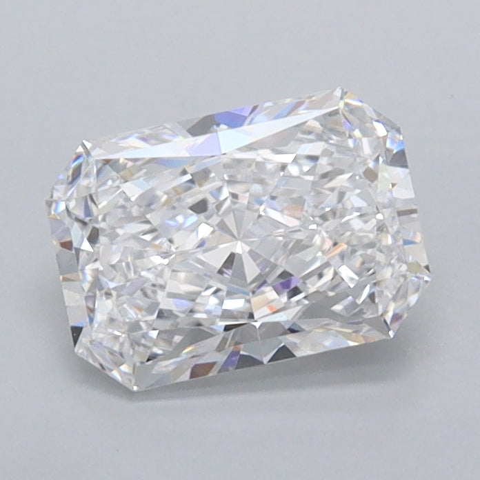 0.97 Carat Radiant Shaped, Ideal Cut, D Color, FL Clarity, IGI Certified Lab Grown Diamond