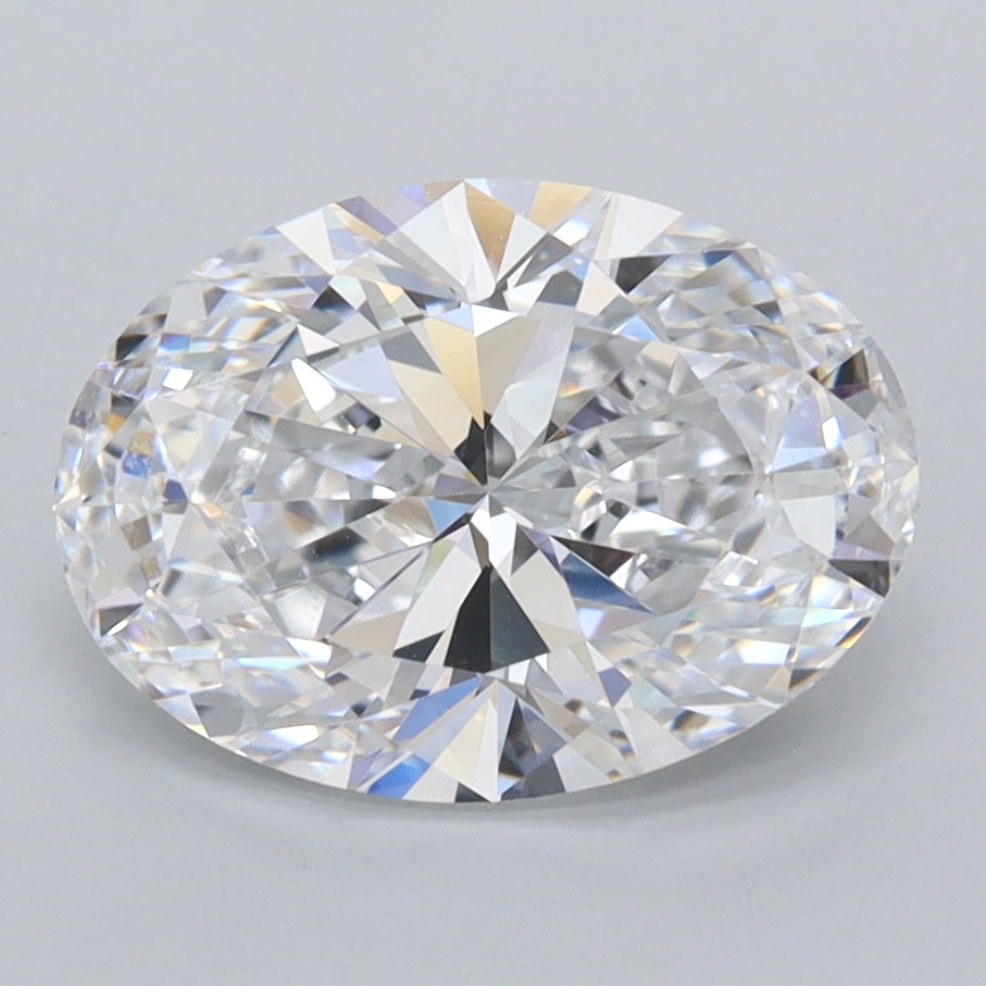 2.52 Carat Oval Shaped, Ideal Cut, D Color, FL Clarity, IGI Certified Lab Grown Diamond