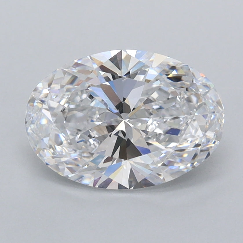 1.56 Carat Oval Shaped, Ideal Cut, D Color, VVS1 Clarity, IGI Certified Lab Grown Diamond