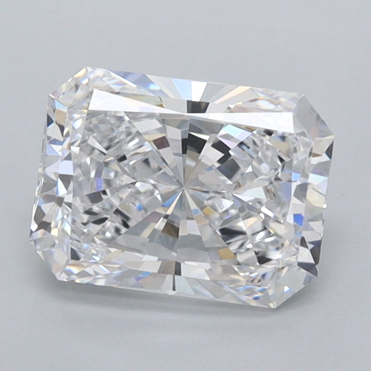1.50 Carat Radiant Shaped, Ideal Cut, D Color, FL Clarity, IGI Certified Lab Grown Diamond