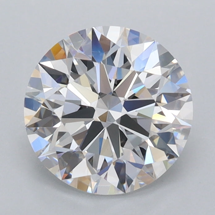 1.57 Carat Round Shaped, Ideal Cut, D Color, VVS2 Clarity, IGI Certified Lab Grown Diamond