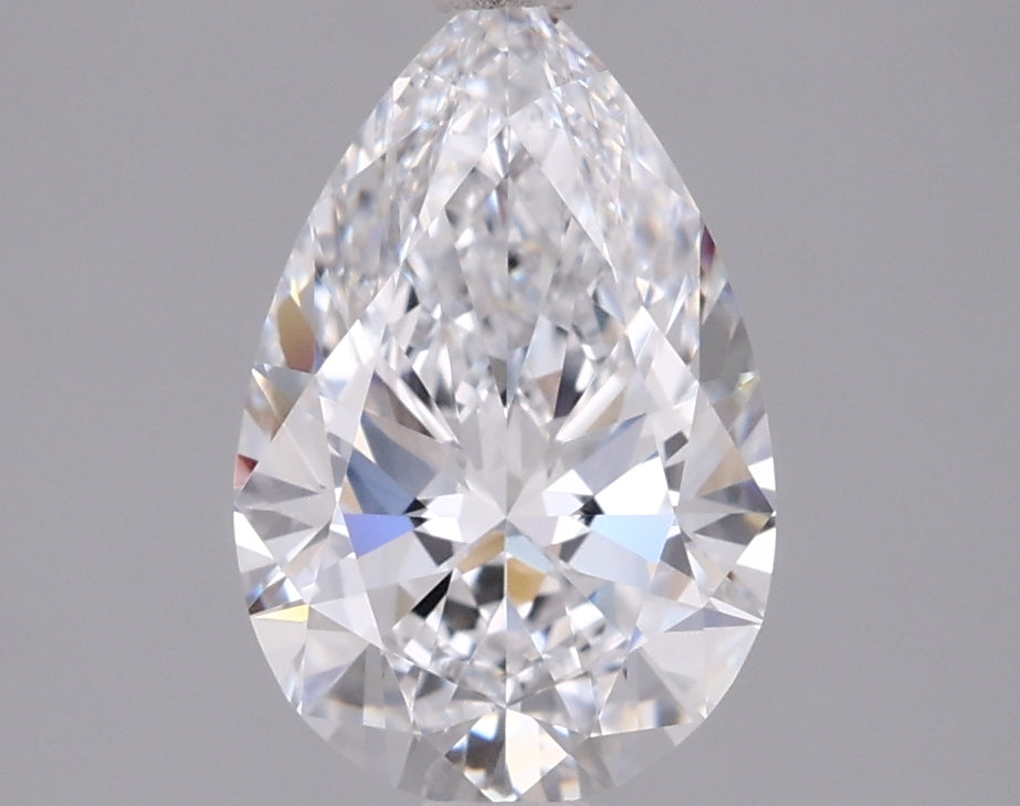 1.46 Carat Pear Shaped, Ideal Cut, D Color, VVS1 Clarity, IGI Certified Lab Grown Diamond