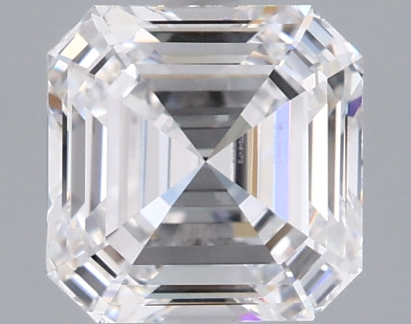 1.87 Carat Asscher Shaped, Ideal Cut, D Color, VVS1 Clarity, IGI Certified Lab Grown Diamond