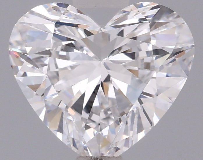 0.93 Carat Heart Shaped, Excellent Cut, D Color, VVS2 Clarity, IGI Certified Lab Grown Diamond