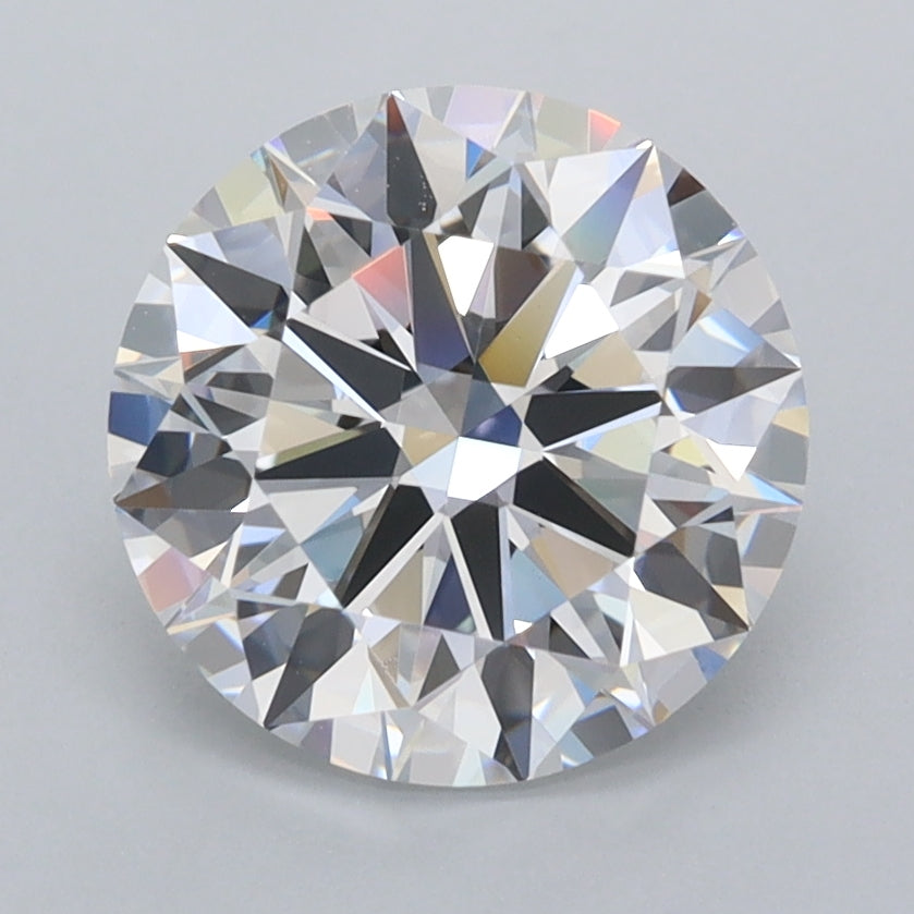 2.52 Carat Round Shaped, Ideal Cut, D Color, FL Clarity, IGI Certified Lab Grown Diamond