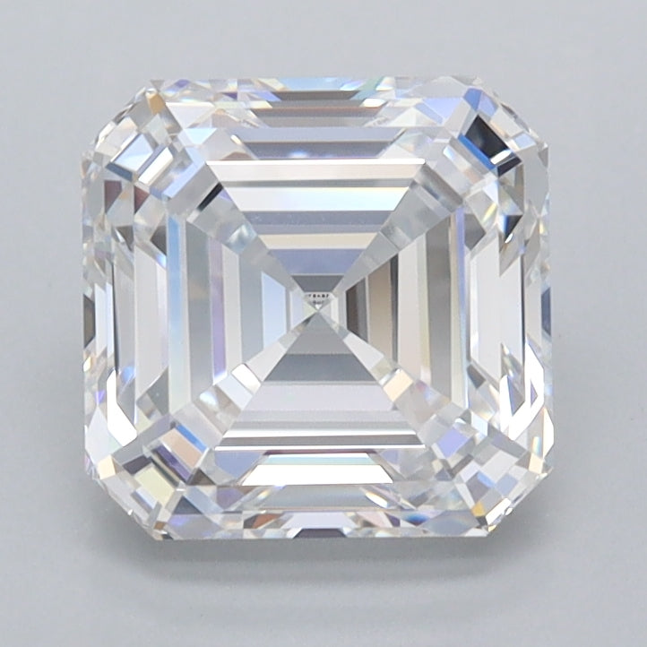 2.01 Carat Asscher Shaped, Ideal Cut, D Color, FL Clarity, IGI Certified Lab Grown Diamond
