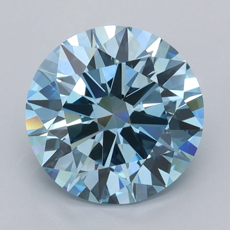 2.01 Carat Round Shaped, Ideal Cut, VS1 Clarity, IGI Certified Lab Grown Diamond