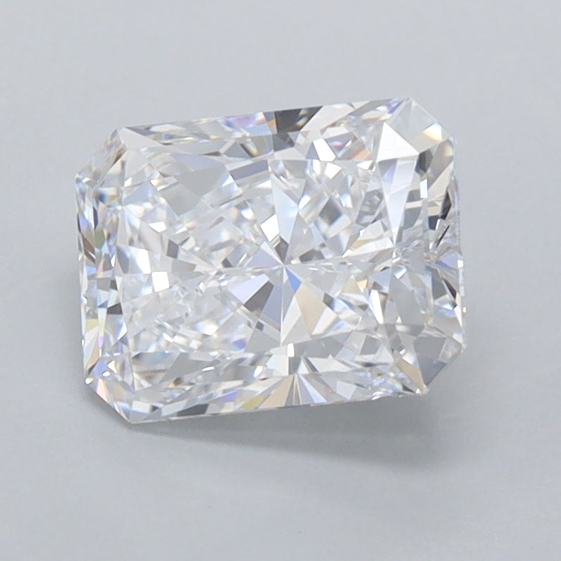 1.54 Carat Radiant Shaped, Excellent Cut, D Color, VVS1 Clarity, IGI Certified Lab Grown Diamond