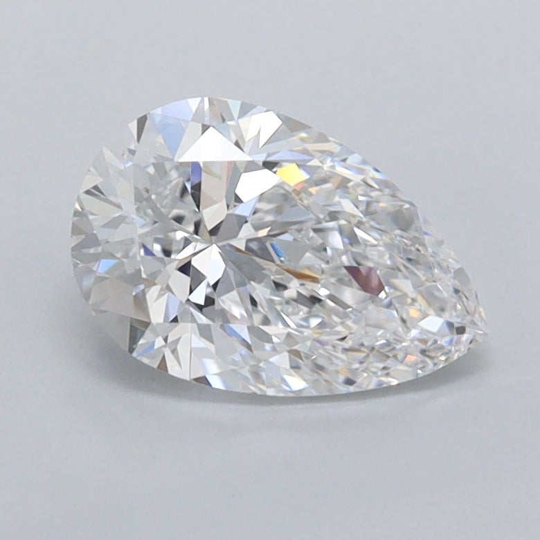 1.01 Carat Pear Shaped, Ideal Cut, D Color, VVS1 Clarity, IGI Certified Lab Grown Diamond