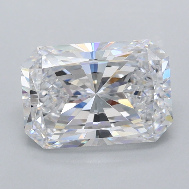 1.53 Carat Radiant Shaped, Ideal Cut, D Color, FL Clarity, IGI Certified Lab Grown Diamond