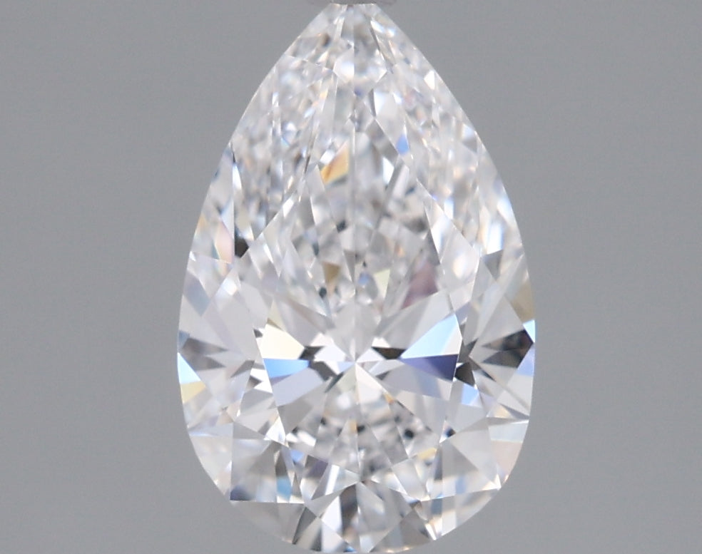1.54 Carat Pear Shaped, Ideal Cut, D Color, VVS1 Clarity, IGI Certified Lab Grown Diamond