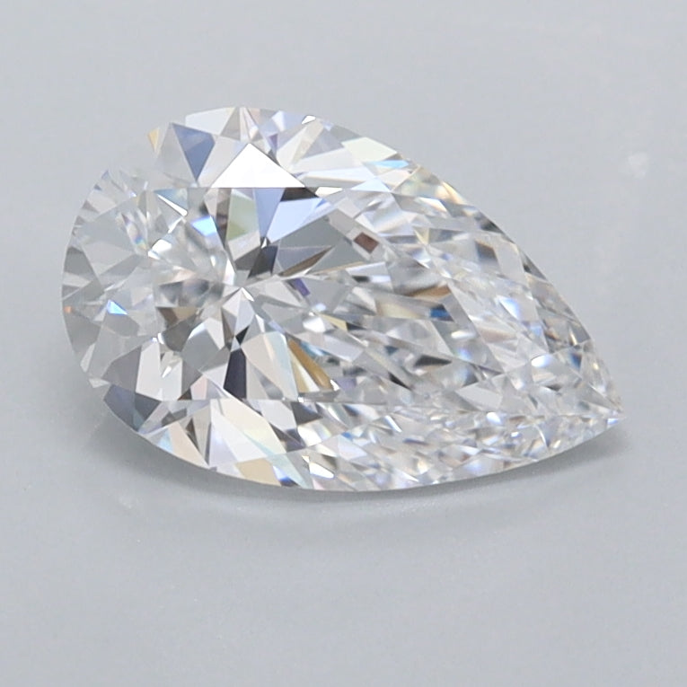1.01 Carat Pear Shaped, Ideal Cut, D Color, FL Clarity, IGI Certified Lab Grown Diamond