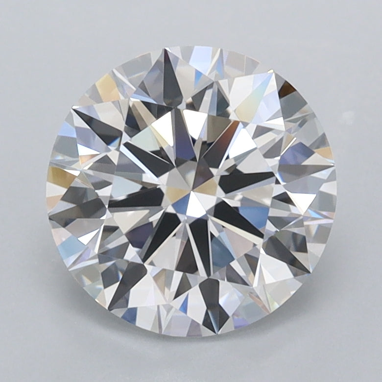 1.94 Carat Round Shaped, Ideal Cut, D Color, FL Clarity, IGI Certified Lab Grown Diamond