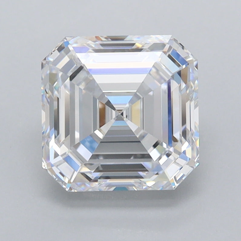 1.96 Carat Asscher Shaped, Ideal Cut, D Color, FL Clarity, IGI Certified Lab Grown Diamond