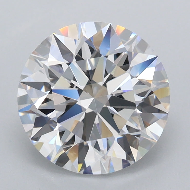 2.31 Carat Round Shaped, Ideal Cut, D Color, FL Clarity, IGI Certified Lab Grown Diamond