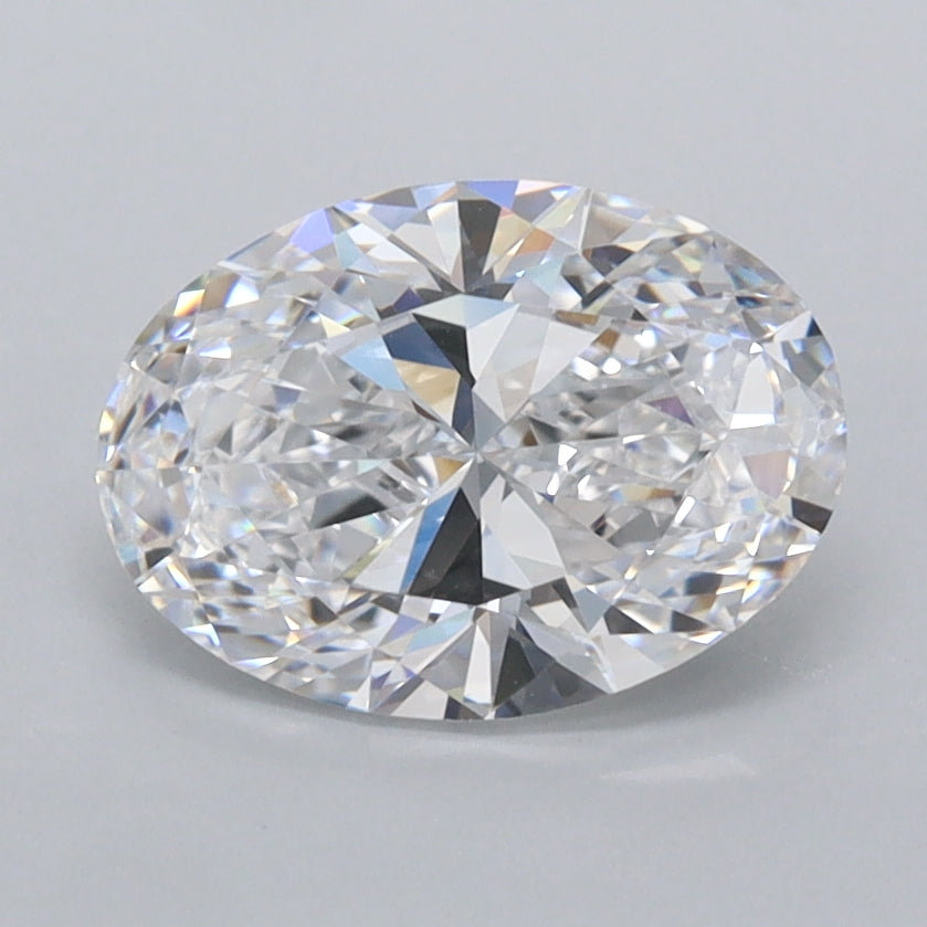 1.53 Carat Oval Shaped, Ideal Cut, D Color, VVS1 Clarity, IGI Certified Lab Grown Diamond