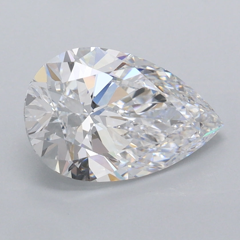1.51 Carat Pear Shaped, Ideal Cut, D Color, VVS1 Clarity, IGI Certified Lab Grown Diamond