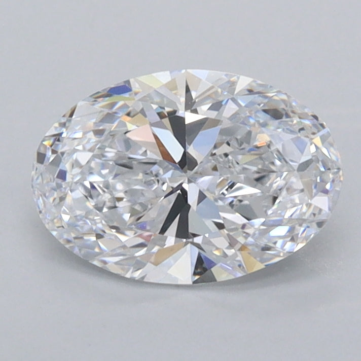 1.07 Carat Oval Shaped, Ideal Cut, D Color, FL Clarity, IGI Certified Lab Grown Diamond