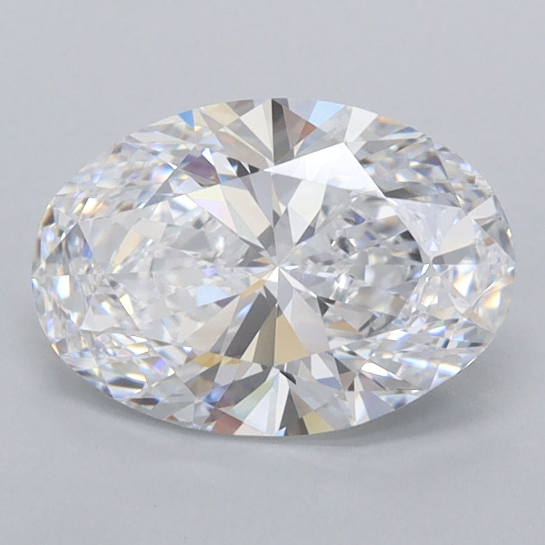 1.55 Carat Oval Shaped, Ideal Cut, D Color, VVS1 Clarity, IGI Certified Lab Grown Diamond