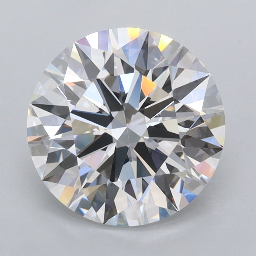 2.54 Carat Round Shaped, Ideal Cut, D Color, VS1 Clarity, IGI Certified Lab Grown Diamond