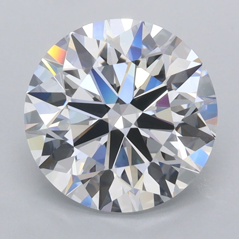 2.55 Carat Round Shaped, Ideal Cut, F Color, VVS1 Clarity, IGI Certified Lab Grown Diamond