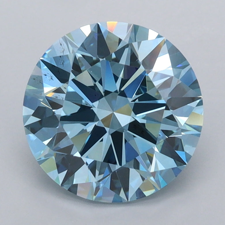 2.33 Carat Round Shaped, Ideal Cut, VVS1 Clarity, IGI Certified Lab Grown Diamond