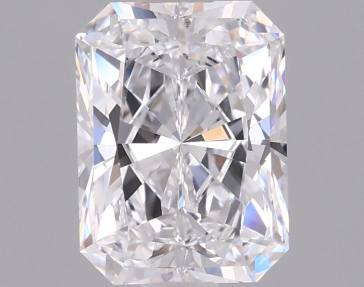 1.52 Carat Radiant Shaped, Ideal Cut, D Color, VVS1 Clarity, IGI Certified Lab Grown Diamond